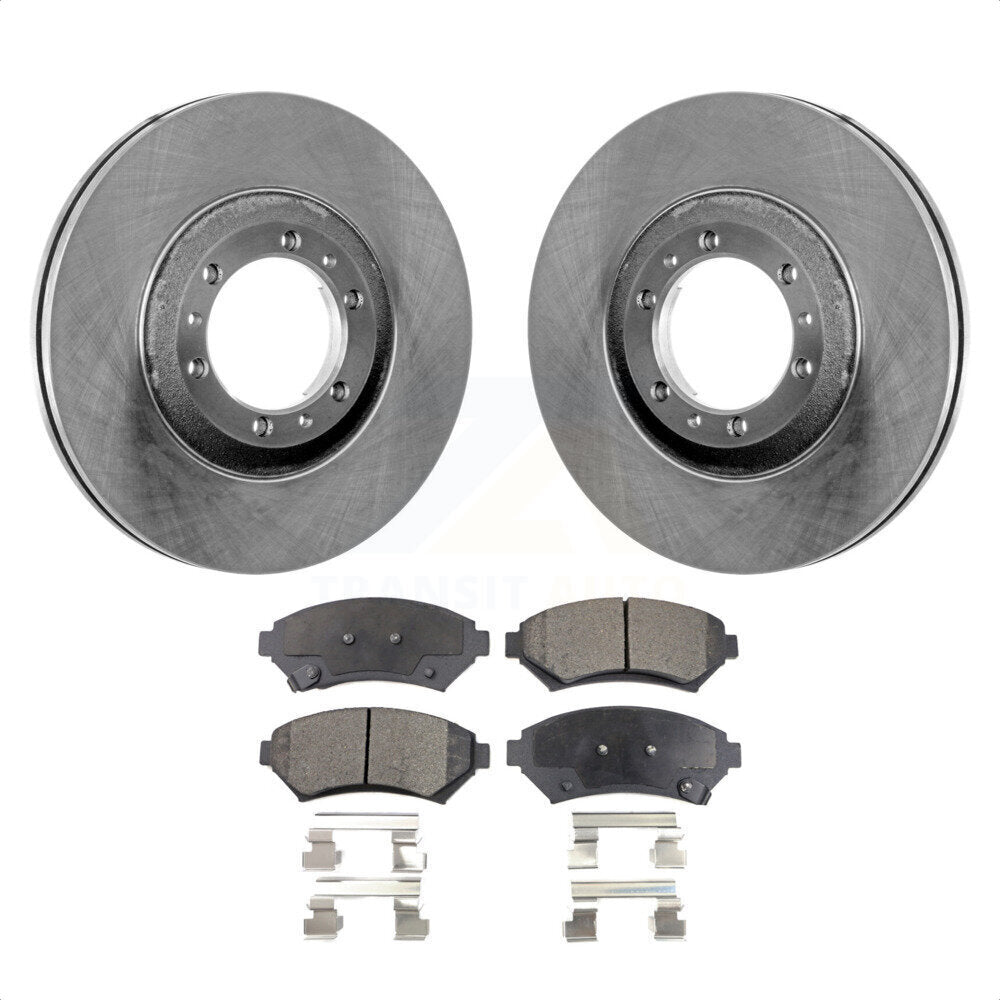 Front Brake Rotor And Semi-Metallic Pad Kit For Buick LeSabre Century Pontiac Grand Prix Chevrolet Venture Regal Oldsmobile Montana Bonneville Intrigue Silhouette Trans Sport K8F-100014 by Transit Auto