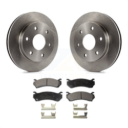 Front Brake Rotors Semi-Metallic Pad Kit For Chevrolet Silverado 1500 GMC Tahoe Sierra Suburban Yukon Avalanche XL Cadillac Classic Escalade Express 2500 Astro ESV EXT Savana K8F-100020