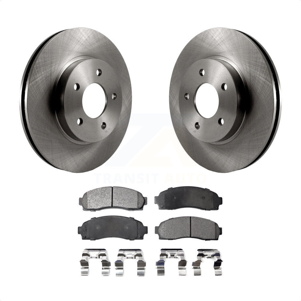 Front Disc Brake Rotors And Semi-Metallic Pads Kit For Saturn Vue Chevrolet Equinox Pontiac Torrent K8F-100029 by Transit Auto