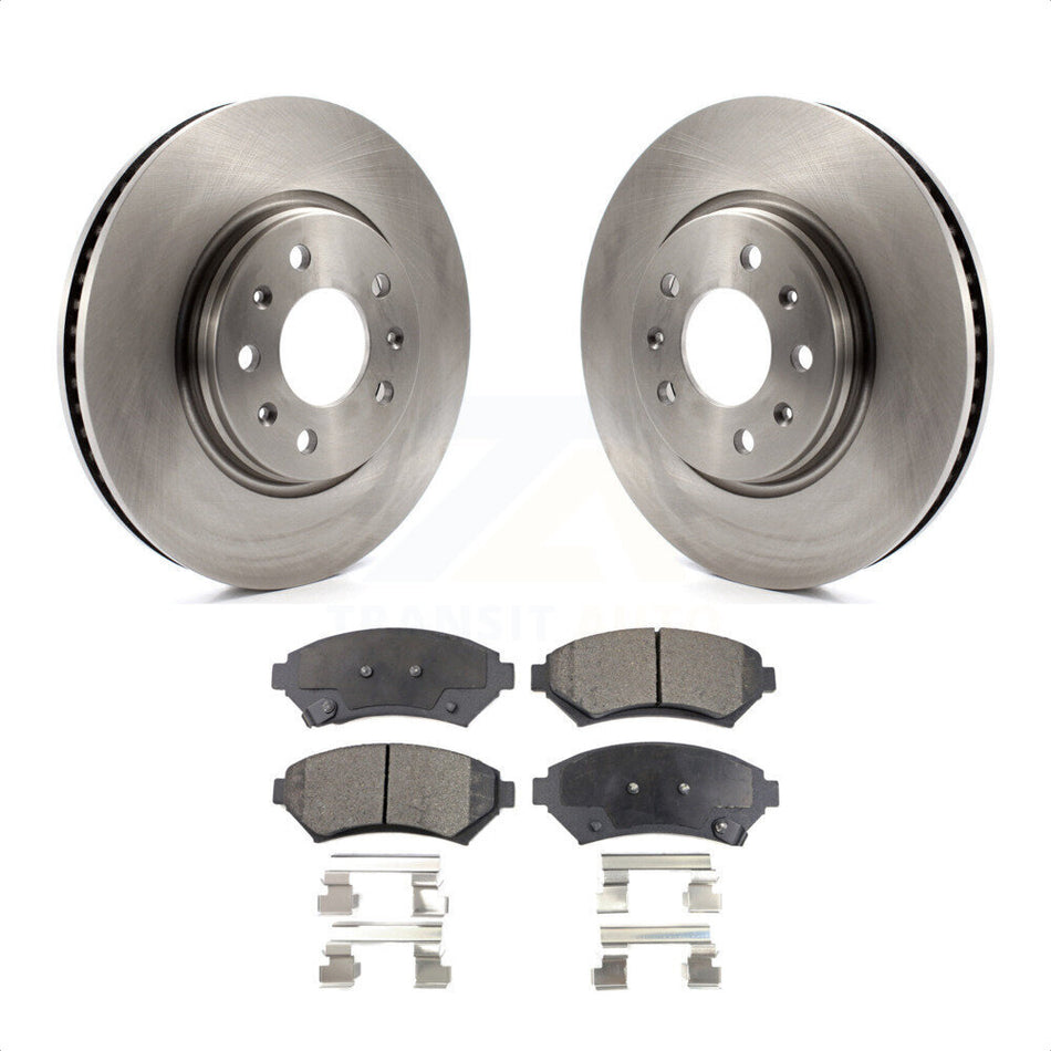 Front Disc Brake Rotors And Semi-Metallic Pads Kit For 2003-2004 Cadillac Seville K8F-100031 by Transit Auto