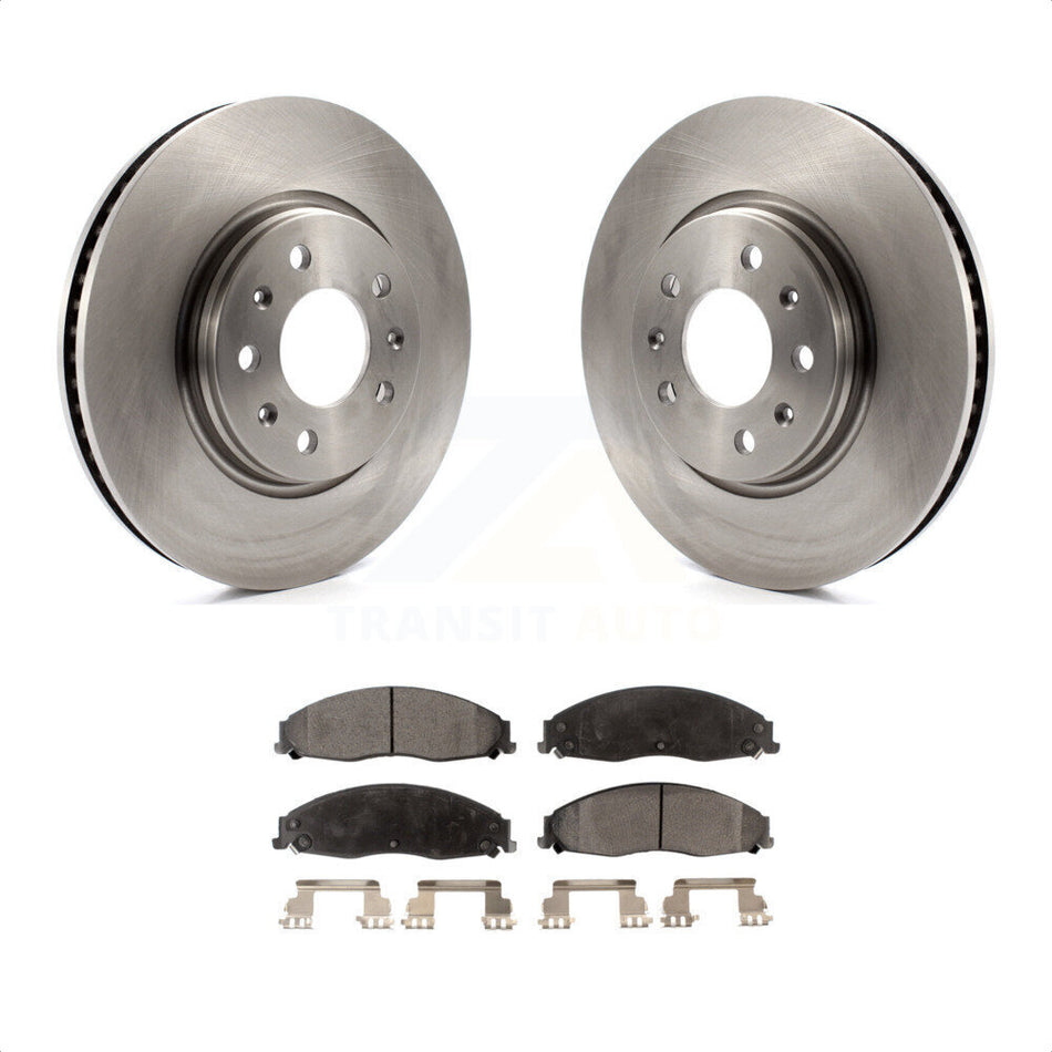 Front Disc Brake Rotors And Semi-Metallic Pads Kit For Cadillac CTS STS K8F-100032 by Transit Auto