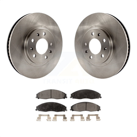 Front Disc Brake Rotors And Semi-Metallic Pads Kit For Cadillac CTS With Standard Suspension K8F-100033 by Transit Auto