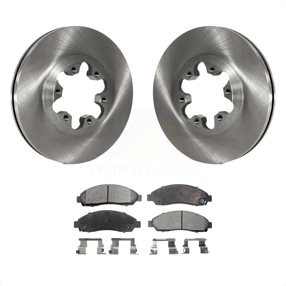 Front Disc Brake Rotors And Semi-Metallic Pads Kit For Chevrolet Colorado GMC Canyon Isuzu i-290 i-280 i-370 i-350 K8F-100041 by Transit Auto