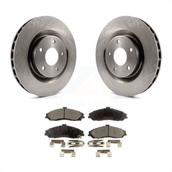 Front Disc Brake Rotors And Semi-Metallic Pads Kit For Chevrolet Corvette Cadillac XLR K8F-100044