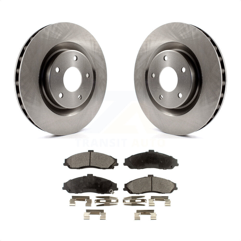 Front Disc Brake Rotors And Semi-Metallic Pads Kit For Chevrolet Corvette Cadillac XLR K8F-100044 by Transit Auto