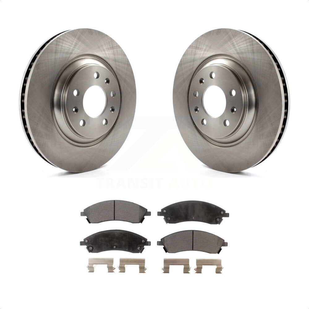 Front Disc Brake Rotors And Semi-Metallic Pads Kit For Cadillac CTS STS Pontiac Bonneville K8F-100046 by Transit Auto