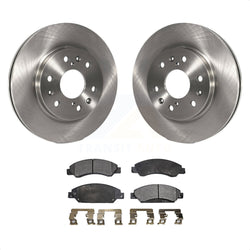Front Disc Brake Rotors And Semi-Metallic Pads Kit For 2007-2007 Chevrolet Tahoe GMC Suburban 1500 Yukon Cadillac Avalanche XL Escalade ESV EXT K8F-100047