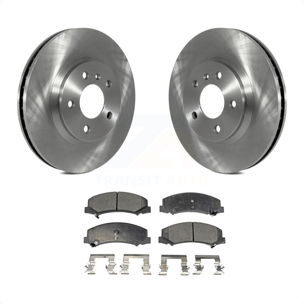 Front Disc Brake Rotors And Semi-Metallic Pads Kit For Chevrolet Impala Buick Lucerne Limited Monte Carlo K8F-100057 by Transit Auto