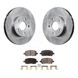 Front Disc Brake Rotors And Semi-Metallic Pads Kit For Chevrolet Cobalt Pontiac G5 K8F-100060