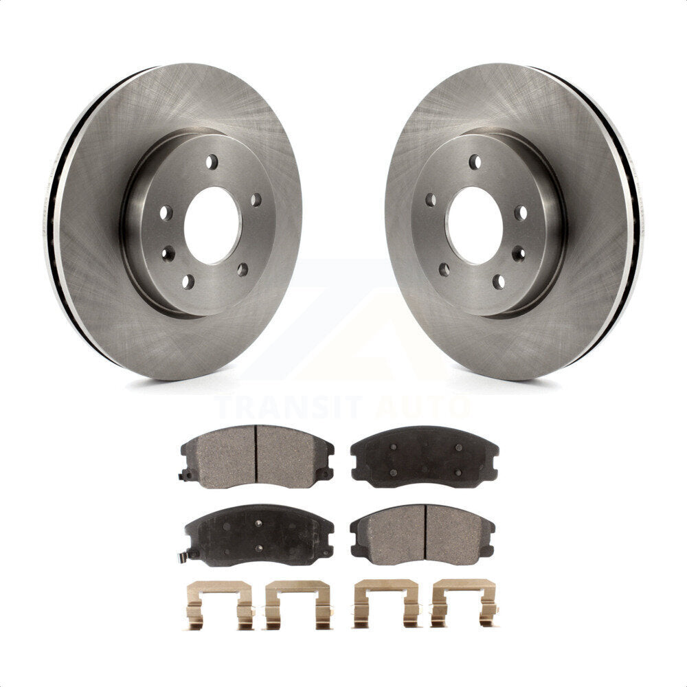 Front Disc Brake Rotors And Semi-Metallic Pads Kit For Chevrolet Equinox Saturn Vue Captiva Sport Pontiac Torrent Suzuki XL-7 K8F-100061 by Transit Auto