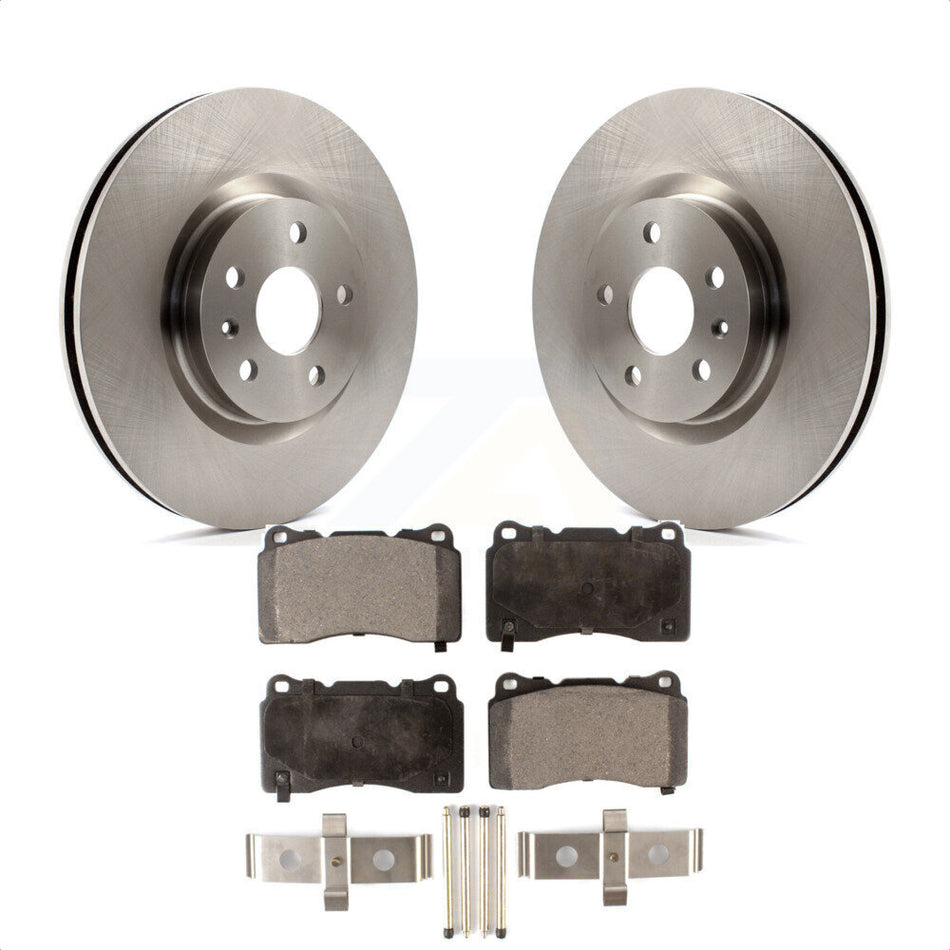 Front Disc Brake Rotors And Semi-Metallic Pads Kit For Cadillac XTS Buick Regal K8F-100065 by Transit Auto