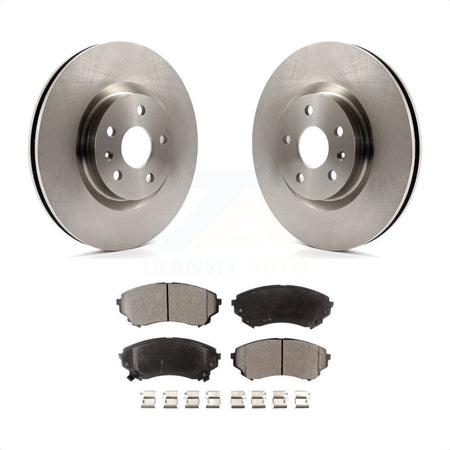 Front Disc Brake Rotors And Semi-Metallic Pads Kit For Cadillac CTS K8F-100066 by Transit Auto