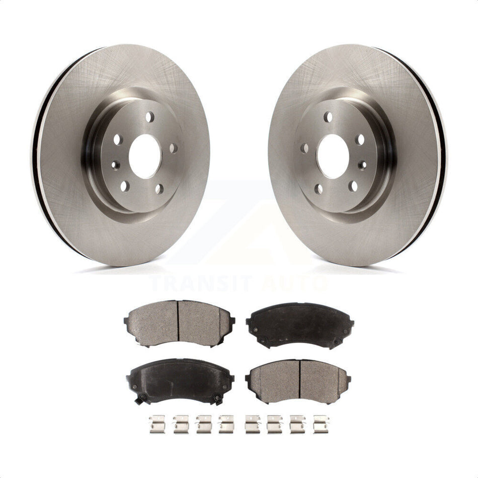 Front Disc Brake Rotors And Semi-Metallic Pads Kit For Cadillac CTS K8F-100066 by Transit Auto