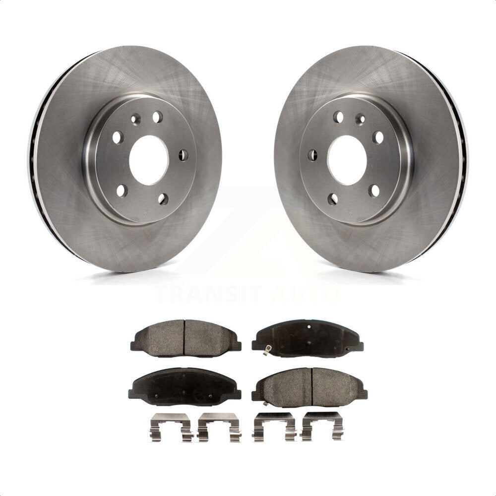 Front Disc Brake Rotors And Semi-Metallic Pads Kit For Cadillac CTS K8F-100071 by Transit Auto