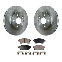 Front Disc Brake Rotors And Semi-Metallic Pads Kit For Chevrolet Cruze Sonic Limited K8F-100081