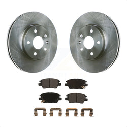 Front Disc Brake Rotors And Semi-Metallic Pads Kit For Chevrolet Cruze Volt Bolt EV EUV K8F-100082