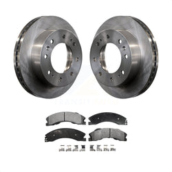 Front Disc Brake Rotors And Semi-Metallic Pads Kit For Chevrolet Silverado 2500 HD GMC Sierra 3500 Suburban K8F-100086