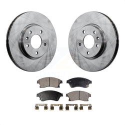 Front Disc Brake Rotors And Semi-Metallic Pads Kit For Chevrolet Cruze Buick Verano Volt Orlando K8F-100087