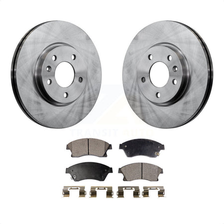 Front Disc Brake Rotors And Semi-Metallic Pads Kit For Chevrolet Cruze Buick Verano Volt Orlando K8F-100087 by Transit Auto