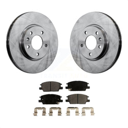 Front Disc Brake Rotors And Semi-Metallic Pads Kit For Chevrolet Equinox Malibu GMC Terrain Buick LaCrosse Regal Sportback TourX K8F-100088