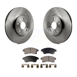 Front Disc Brake Rotors And Semi-Metallic Pads Kit For Chevrolet Buick Encore Trax Sonic K8F-100089