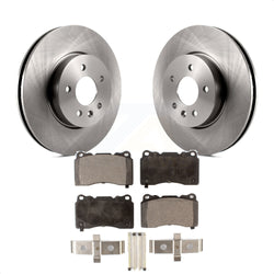 Front Disc Brake Rotors And Semi-Metallic Pads Kit For Cadillac ATS K8F-100092