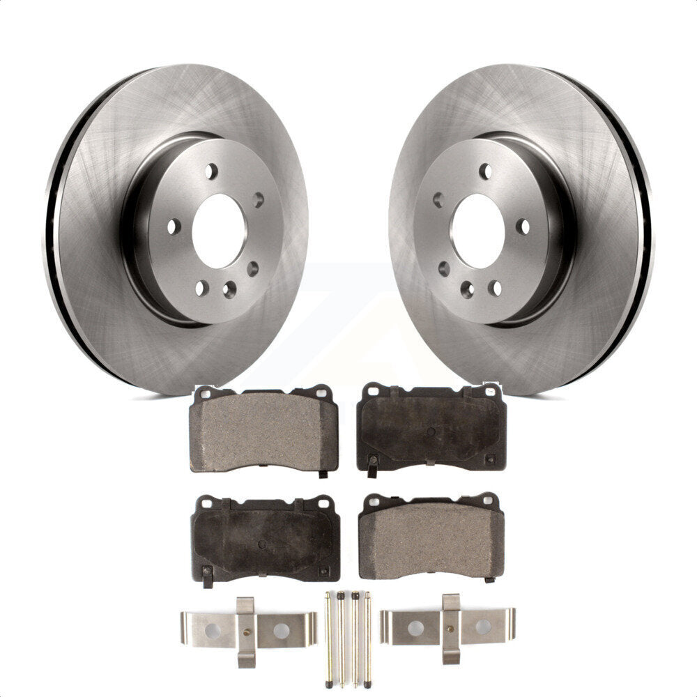 Front Disc Brake Rotors And Semi-Metallic Pads Kit For Cadillac ATS K8F-100092 by Transit Auto