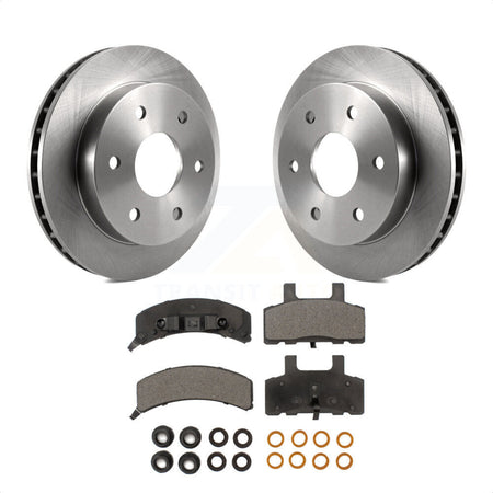 Front Disc Brake Rotors And Semi-Metallic Pads Kit For Chevrolet K1500 GMC Tahoe K2500 Suburban Yukon Cadillac Escalade Blazer K8F-100096 by Transit Auto