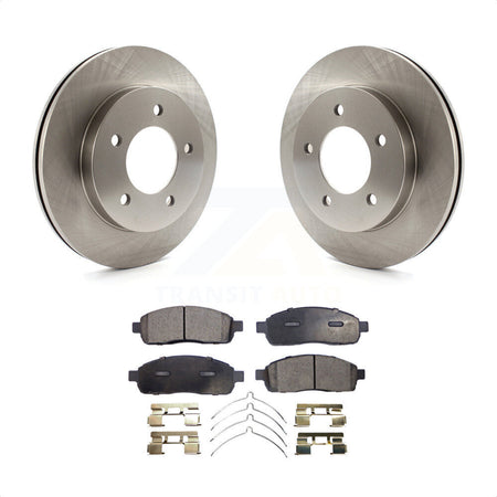 Front Disc Brake Rotors And Semi-Metallic Pads Kit For 2004 Ford F-150 4WD With 5 Lug Wheels K8F-100105 by Transit Auto