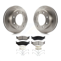 Front Disc Brake Rotors And Semi-Metallic Pads Kit For Ford F-550 Super Duty F-450 K8F-100119