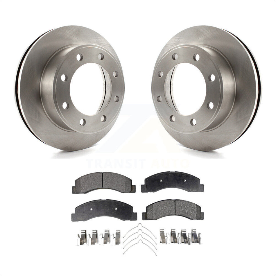 Front Disc Brake Rotors And Semi-Metallic Pads Kit For Ford F-250 Super Duty F-350 Excursion K8F-100120 by Transit Auto