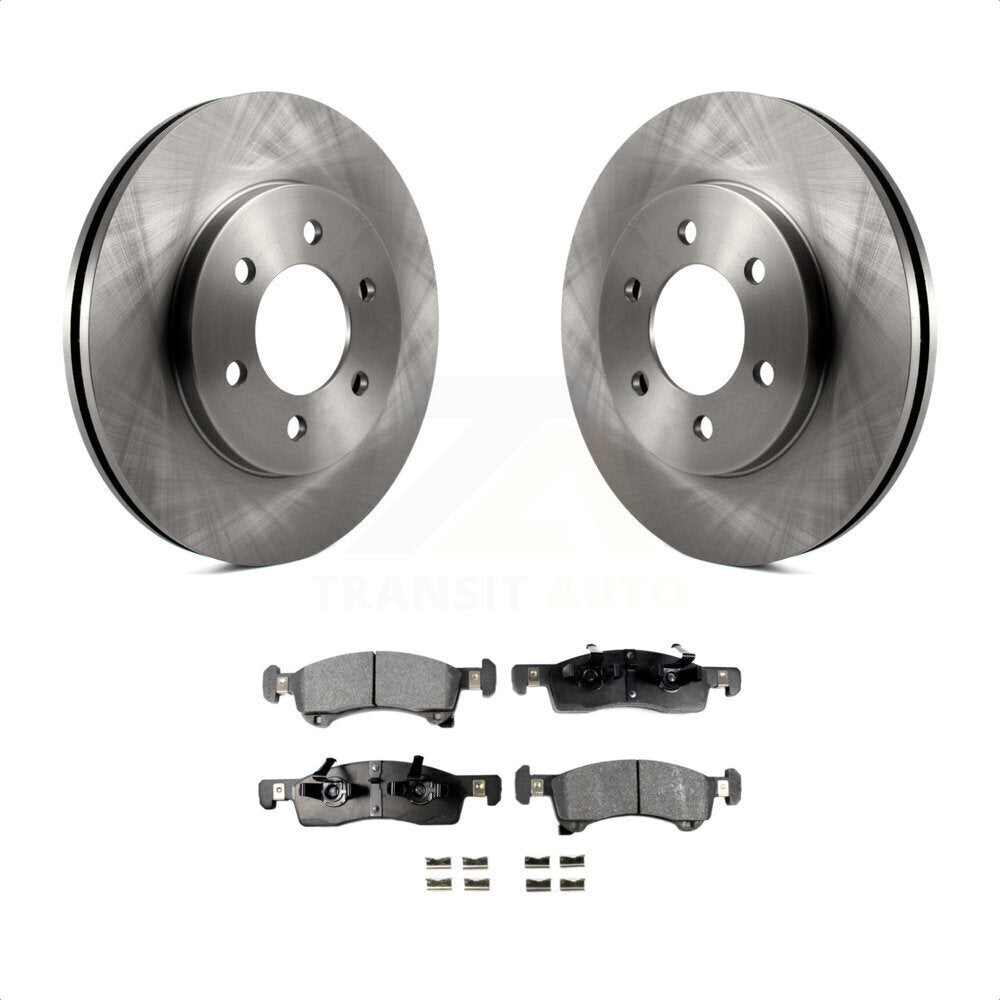 Front Disc Brake Rotors And Semi-Metallic Pads Kit For Ford Expedition Lincoln Navigator K8F-100127 by Transit Auto