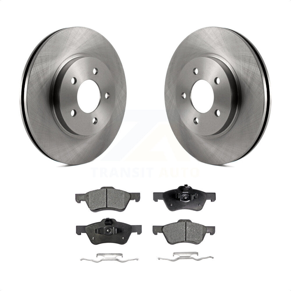 Front Disc Brake Rotors And Semi-Metallic Pads Kit For Ford Escape Mercury Mariner Mazda Tribute K8F-100133 by Transit Auto