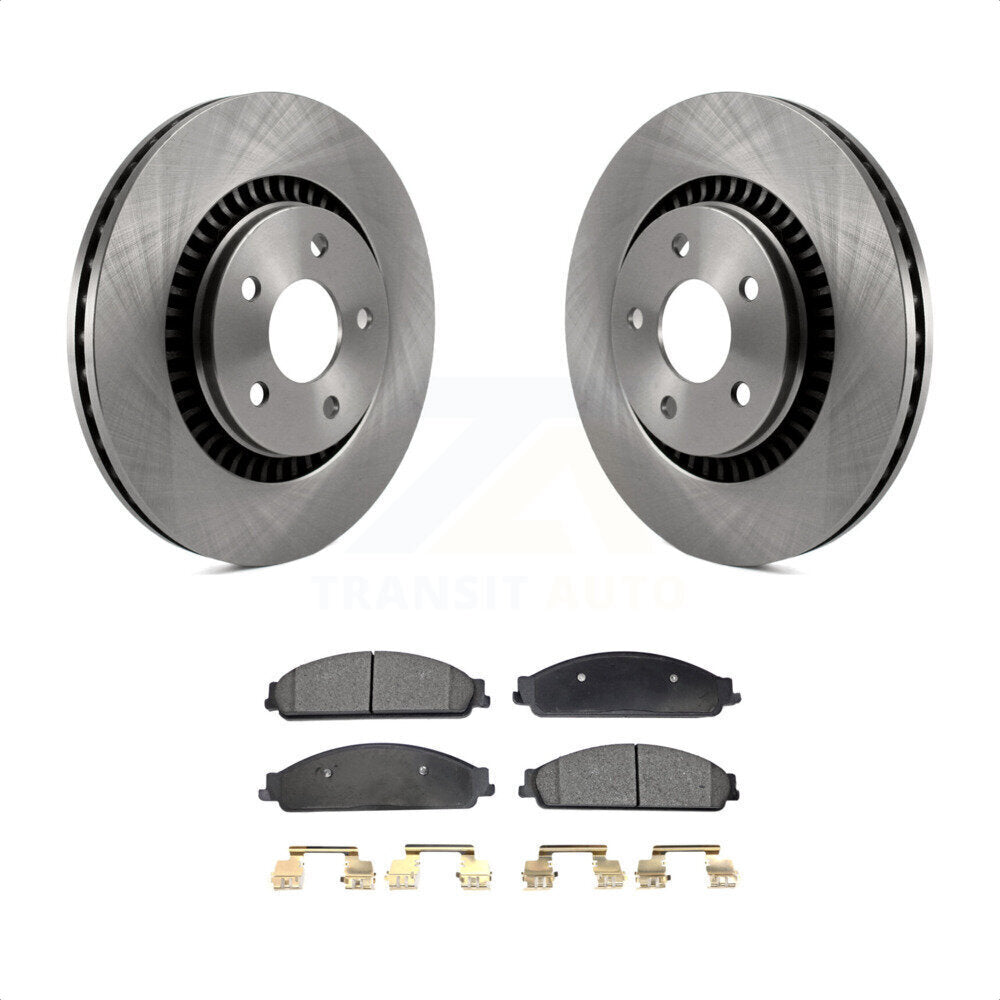 Front Disc Brake Rotors And Semi-Metallic Pads Kit For Ford Five Hundred Freestyle Taurus Mercury Montego X Sable K8F-100138 by Transit Auto