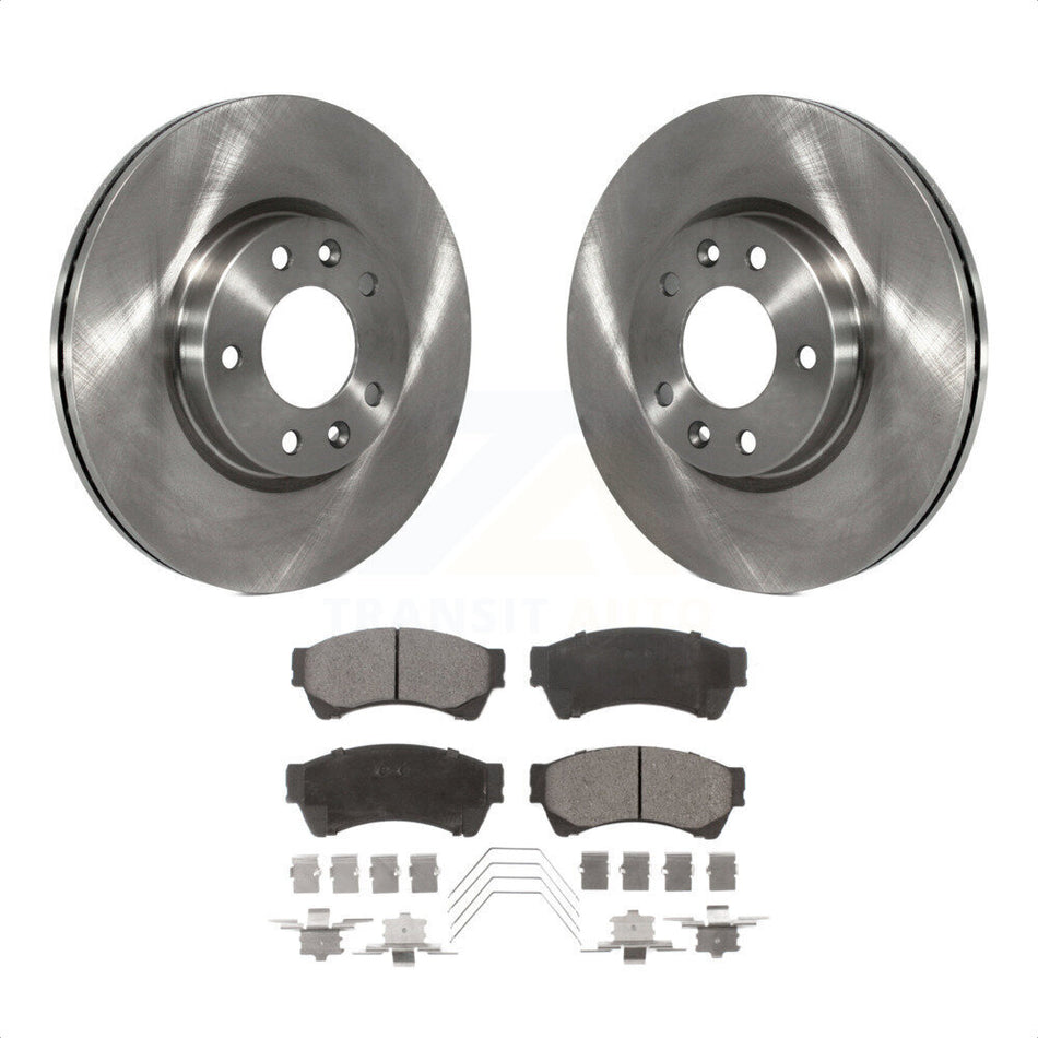 Front Disc Brake Rotors And Semi-Metallic Pads Kit For Ford Fusion Mazda 6 Lincoln MKZ Mercury Milan Zephyr K8F-100148 by Transit Auto