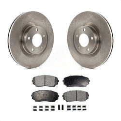 Front Disc Brake Rotors And Semi-Metallic Pads Kit For Ford Edge Lincoln MKX K8F-100153