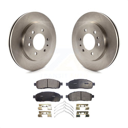 Front Disc Brake Rotors And Semi-Metallic Pads Kit For 2009 Ford F-150 With 6 Lug Wheels K8F-100160