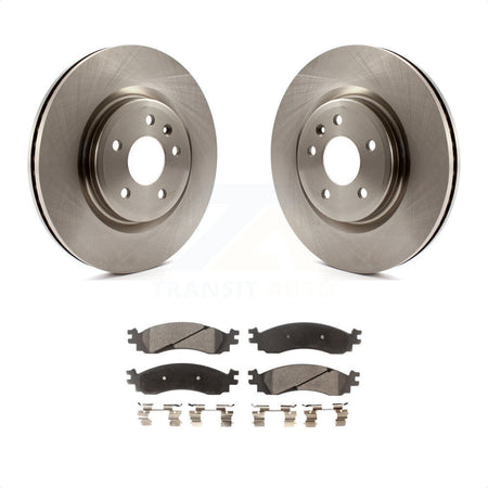 Front Disc Brake Rotors And Semi-Metallic Pads Kit For 2010-2012 Ford Taurus SHO K8F-100161 by Transit Auto