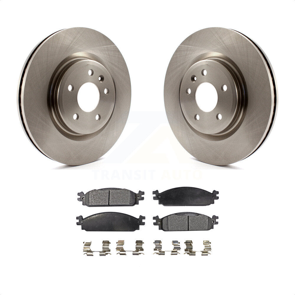 Front Disc Brake Rotors And Semi-Metallic Pads Kit For 2009-2010 Lincoln MKS K8F-100162 by Transit Auto