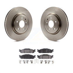 Front Disc Brake Rotors And Semi-Metallic Pads Kit For Ford Explorer Taurus Flex Lincoln MKT MKS K8F-100163
