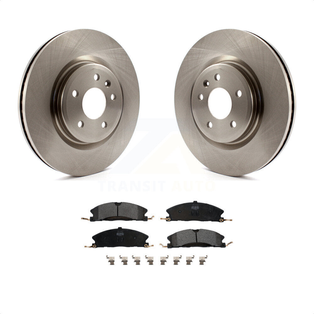 Front Disc Brake Rotors And Semi-Metallic Pads Kit For 2013 Ford Explorer Sport With Heavy Duty Brakes K8F-100164 by Transit Auto