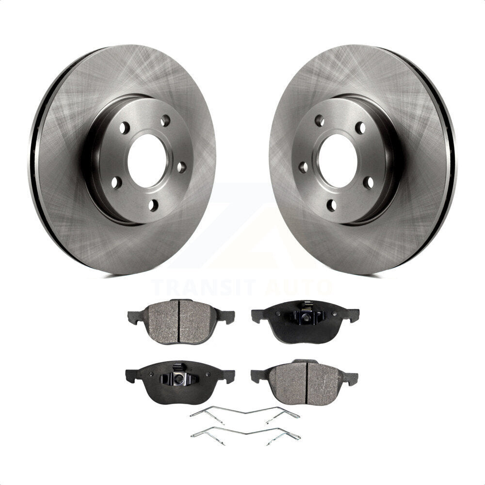 Front Disc Brake Rotors And Semi-Metallic Pads Kit For Ford Focus C-Max K8F-100169 by Transit Auto