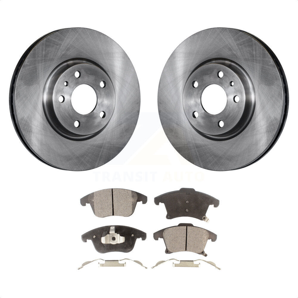 Front Disc Brake Rotors And Semi-Metallic Pads Kit For Ford Fusion Lincoln MKZ K8F-100171 by Transit Auto