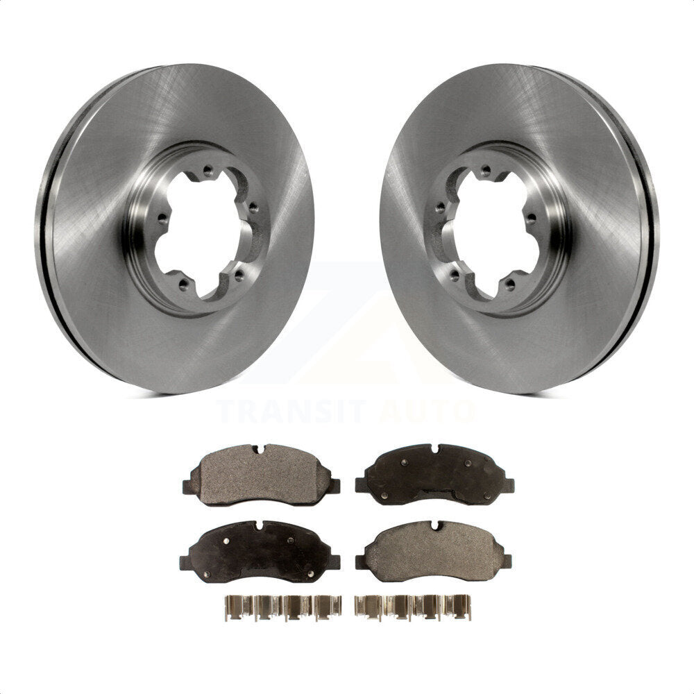 Front Disc Brake Rotors And Semi-Metallic Pads Kit For Ford Transit-250 Transit-350 Transit-150 K8F-100174 by Transit Auto