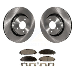 Front Disc Brake Rotors And Semi-Metallic Pads Kit For Ford Mustang K8F-100175