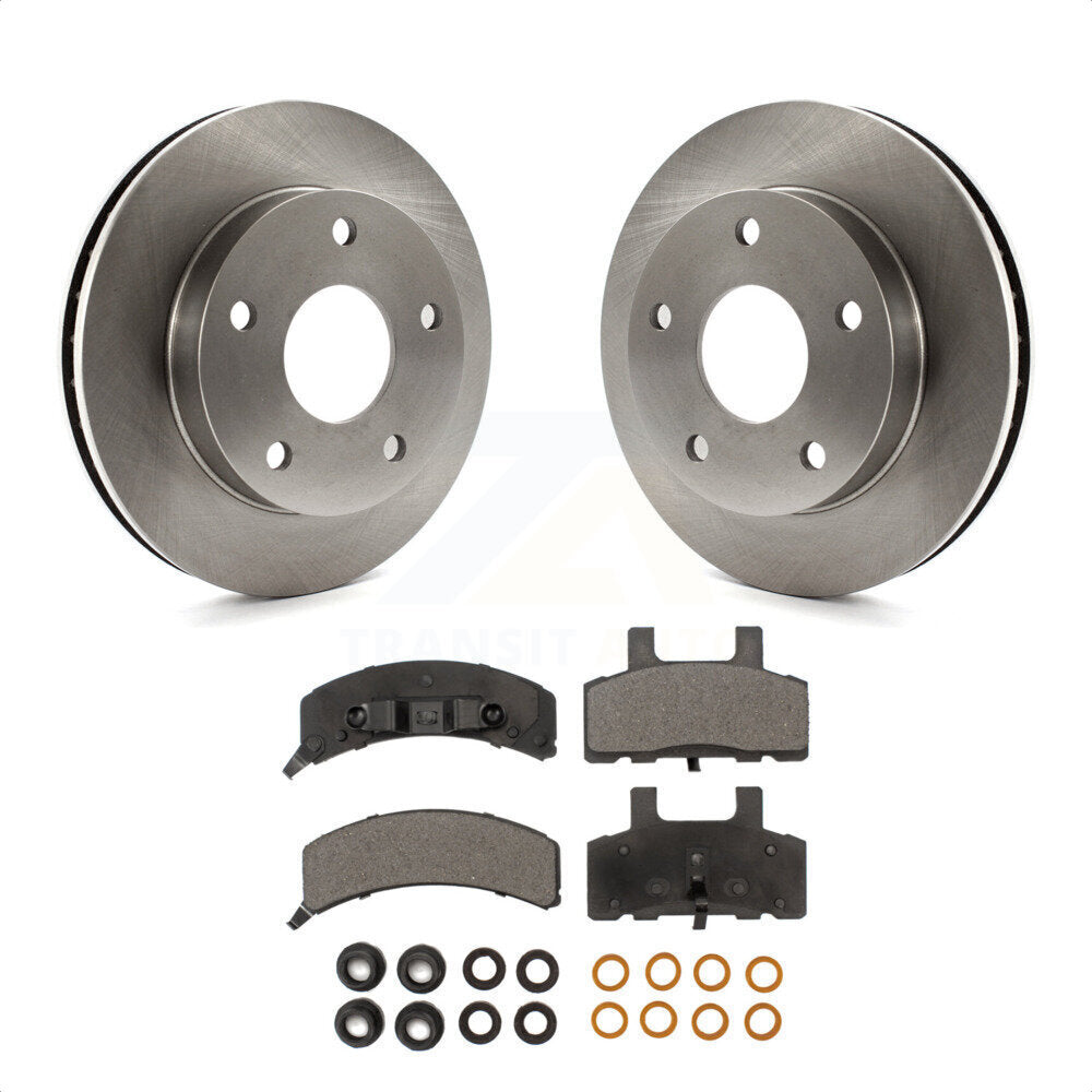 Front Disc Brake Rotors And Semi-Metallic Pads Kit For 1994-1999 Dodge Ram 1500 4WD K8F-100184 by Transit Auto