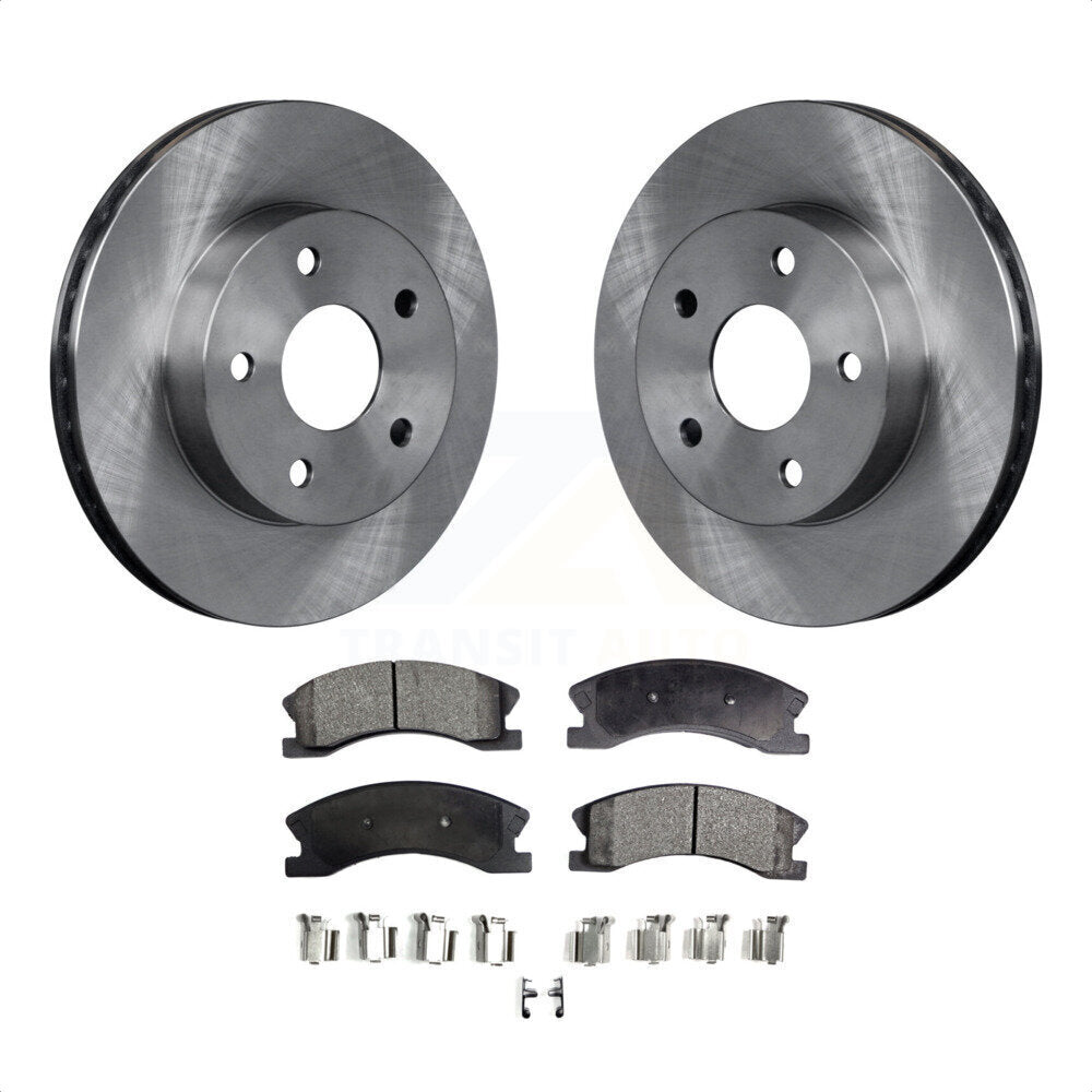 Front Disc Brake Rotors And Semi-Metallic Pads Kit For Jeep Grand Cherokee K8F-100194 by Transit Auto