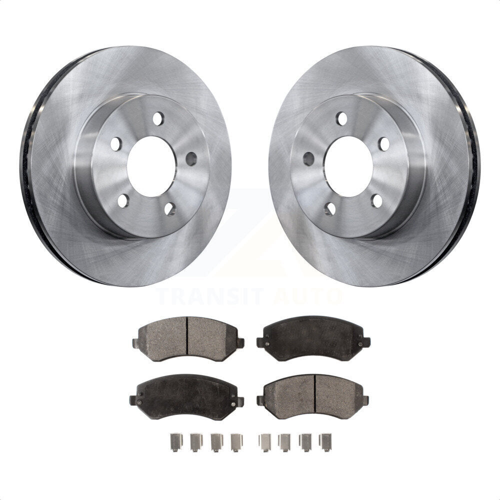 Front Disc Brake Rotors And Semi-Metallic Pads Kit For 2002-2007 Jeep Liberty K8F-100203 by Transit Auto