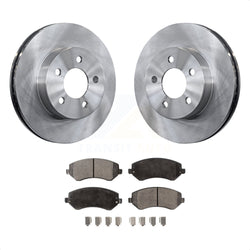 Front Disc Brake Rotors And Semi-Metallic Pads Kit For 2002-2007 Jeep Liberty K8F-100203