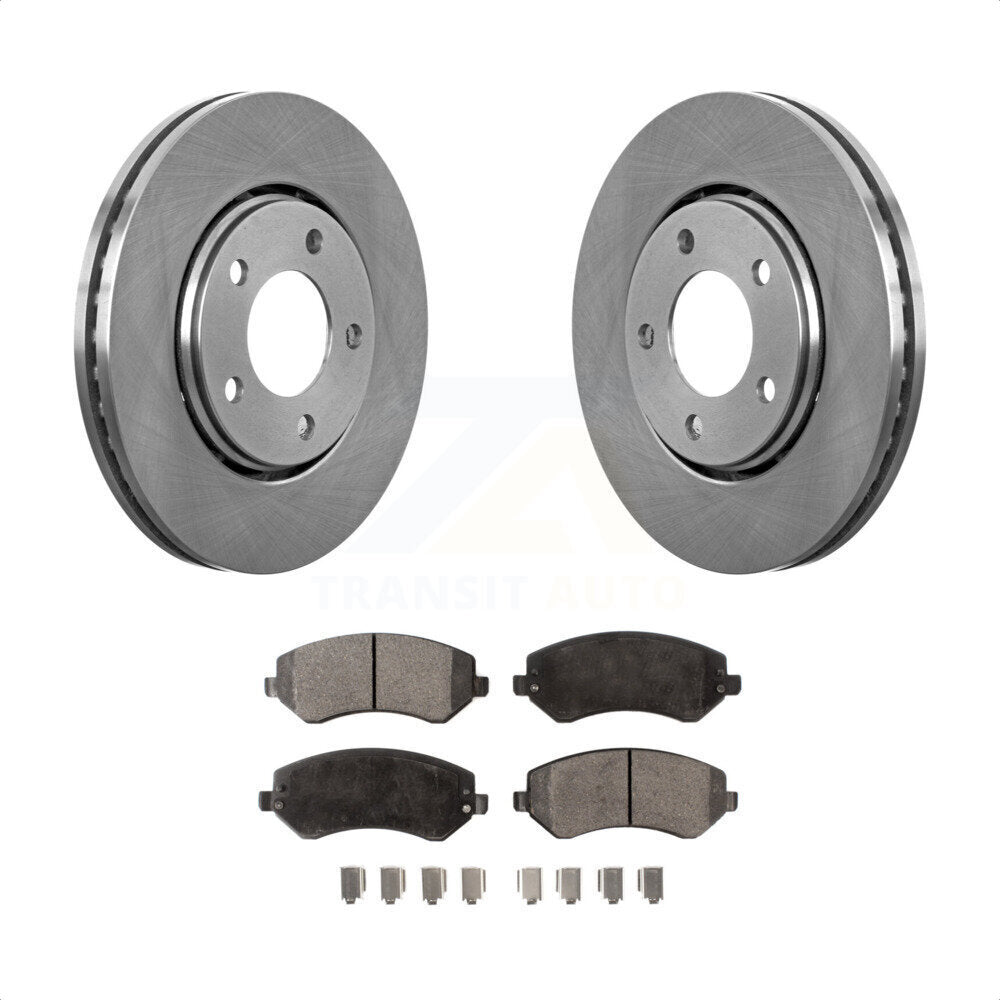 Front Disc Brake Rotors And Semi-Metallic Pads Kit For Dodge Chrysler Town & Country Grand Caravan Voyager K8F-100204 by Transit Auto